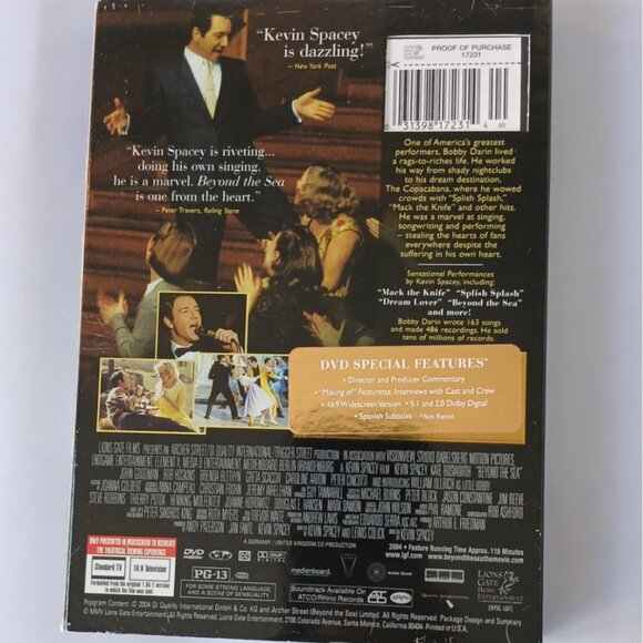 1/$7… 2/$12… 3/$15… 5/$20 🎥 DVD Movies, films, películas ✨Beyond the Sea - Picture 2 of 2